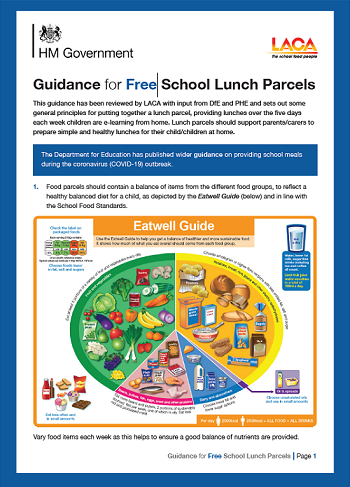 LACA Food Parcel Guidance