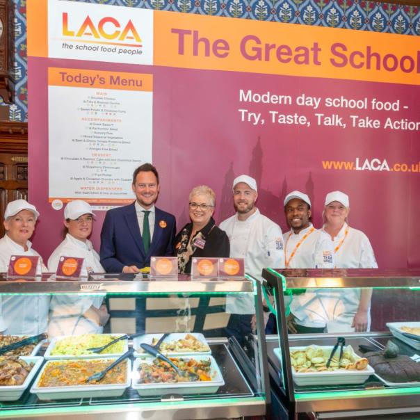 Five SCOTY winners, MP Stephen Morgan and LACA chair Judith Gregory 